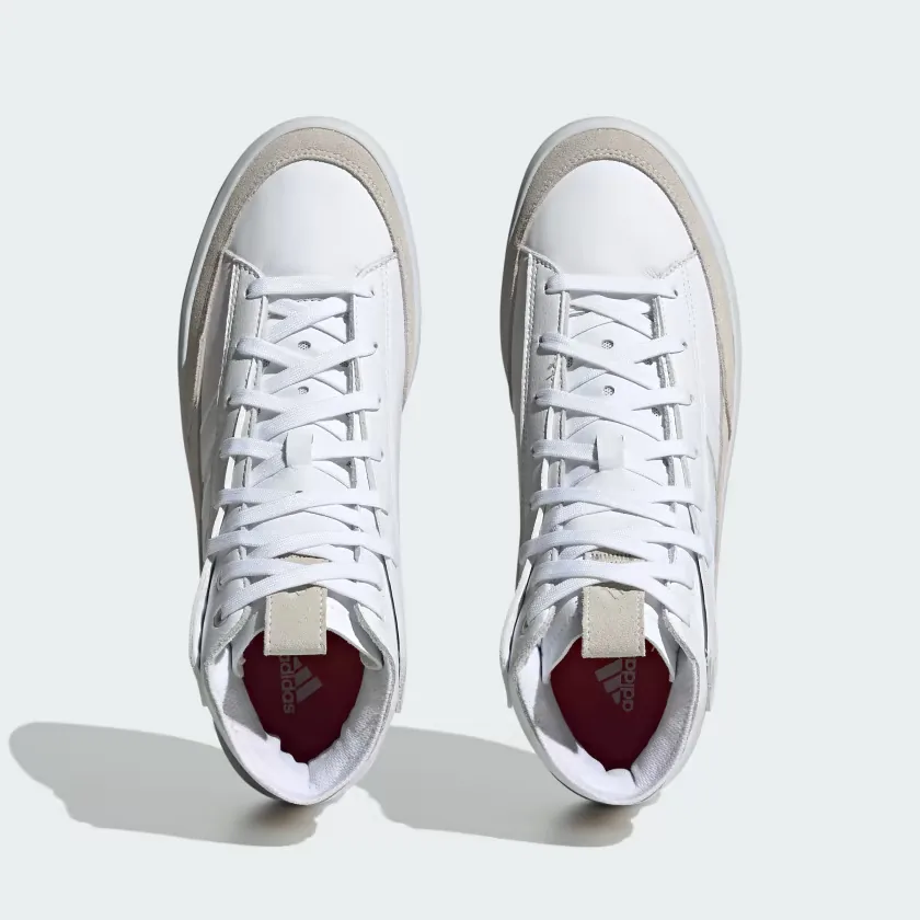 ZNSORED HI PREM LEATHER FTWWHT/FTWWHT/FTWWHT