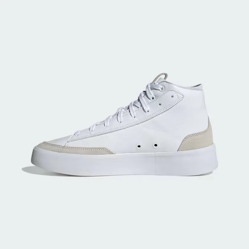 ZNSORED HI PREM LEATHER FTWWHT/FTWWHT/FTWWHT