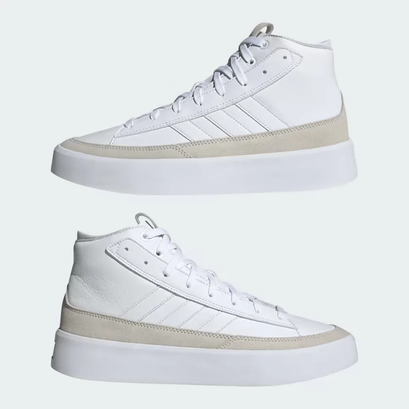 ZNSORED HI PREM LEATHER FTWWHT/FTWWHT/FTWWHT