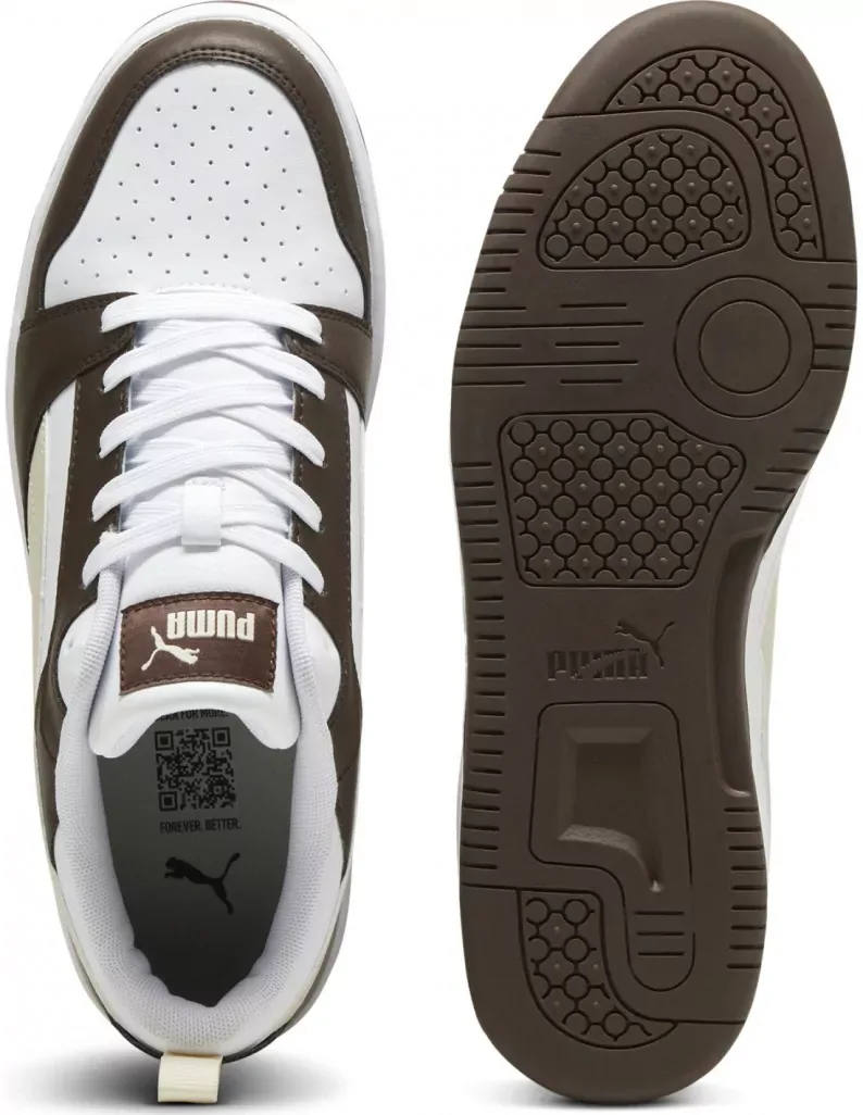 REBOUND V6 LOW / Espresso Brown-Alpine Snow-PUMA White