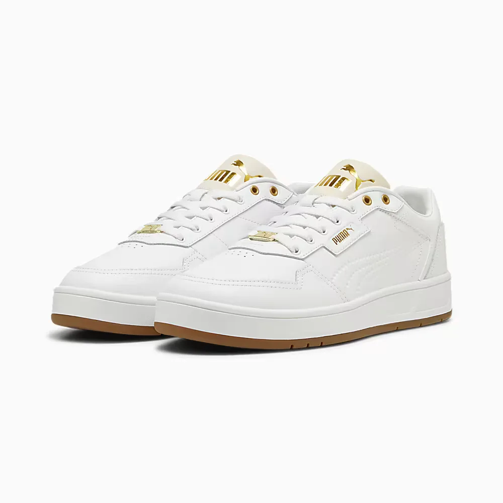 COURT CLASSIC LUX / PUMA White-Alpine Snow-PUMA Gold